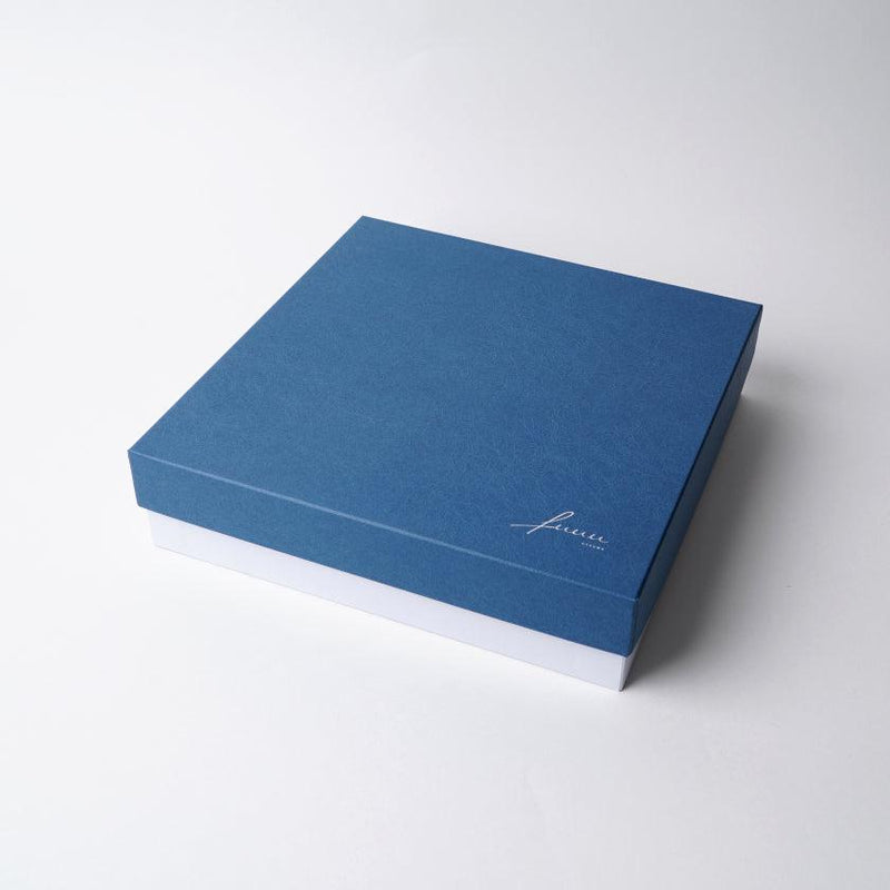【皿2枚セット】Mat リムプレート 丸 (M) 青 | 京焼・清水焼 | fuuu