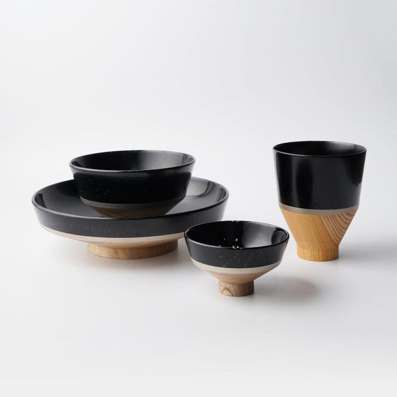 【お皿】KOROMO 4点セット (浅鉢、お椀、おちょこ、カップ) | 漆器 | isuke