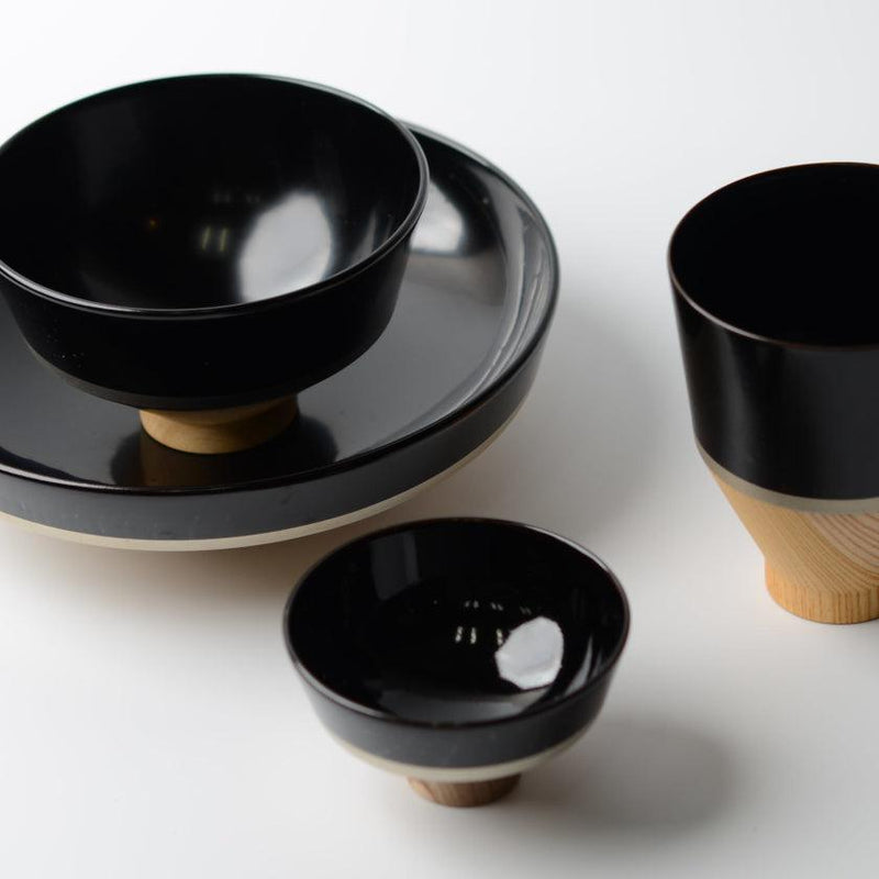 【お皿】KOROMO 4点セット (浅鉢、お椀、おちょこ、カップ) | 漆器 | isuke