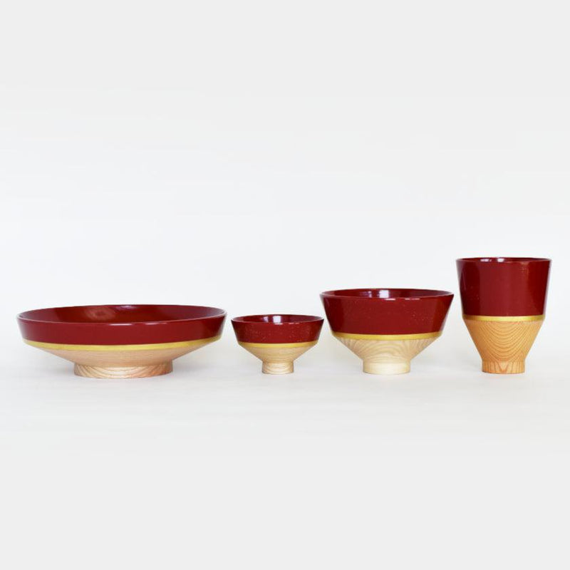 【お皿】KOROMO 4点セット (浅鉢、お椀、おちょこ、カップ) | 漆器 | isuke