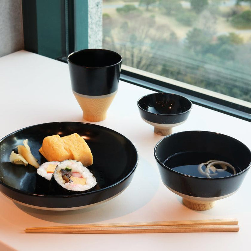 【お皿】KOROMO 4点セット (浅鉢、お椀、おちょこ、カップ) | 漆器 | isuke
