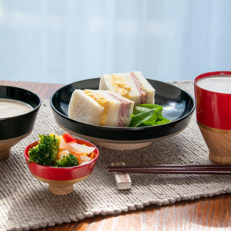 【お皿】KOROMO 4点セット (浅鉢、お椀、おちょこ、カップ) | 漆器 | isuke
