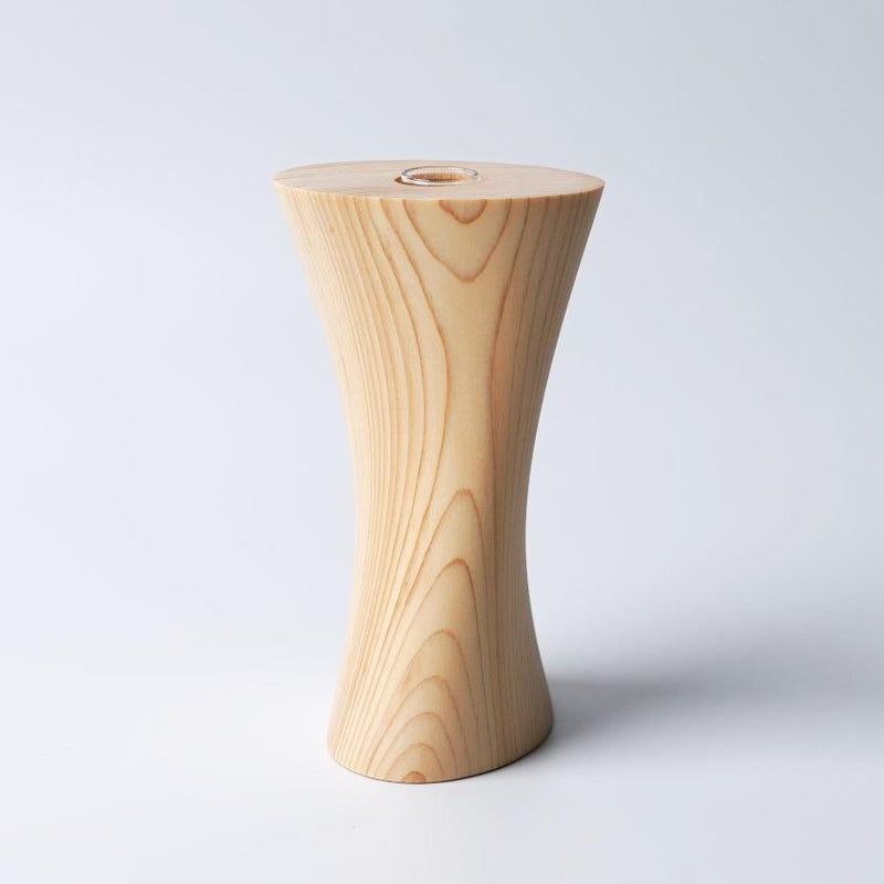 【花瓶】⼀輪挿し (楕円) | 木工 | 木の幸