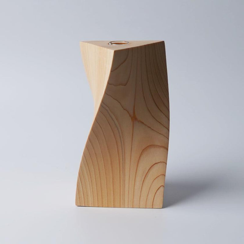 【花瓶】⼀輪挿し (三角A) | 木工 | 木の幸