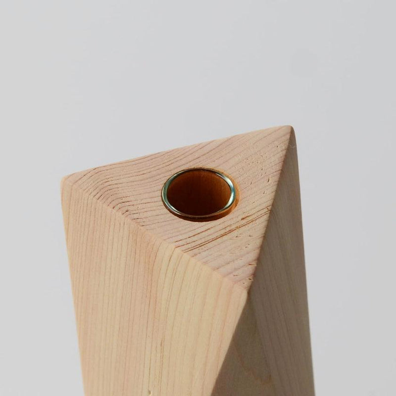 【花瓶】⼀輪挿し (三角C)  | 木工 | 木の幸