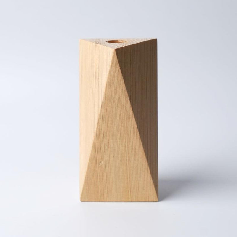【花瓶】⼀輪挿し (三角D)  | 木工 | 木の幸