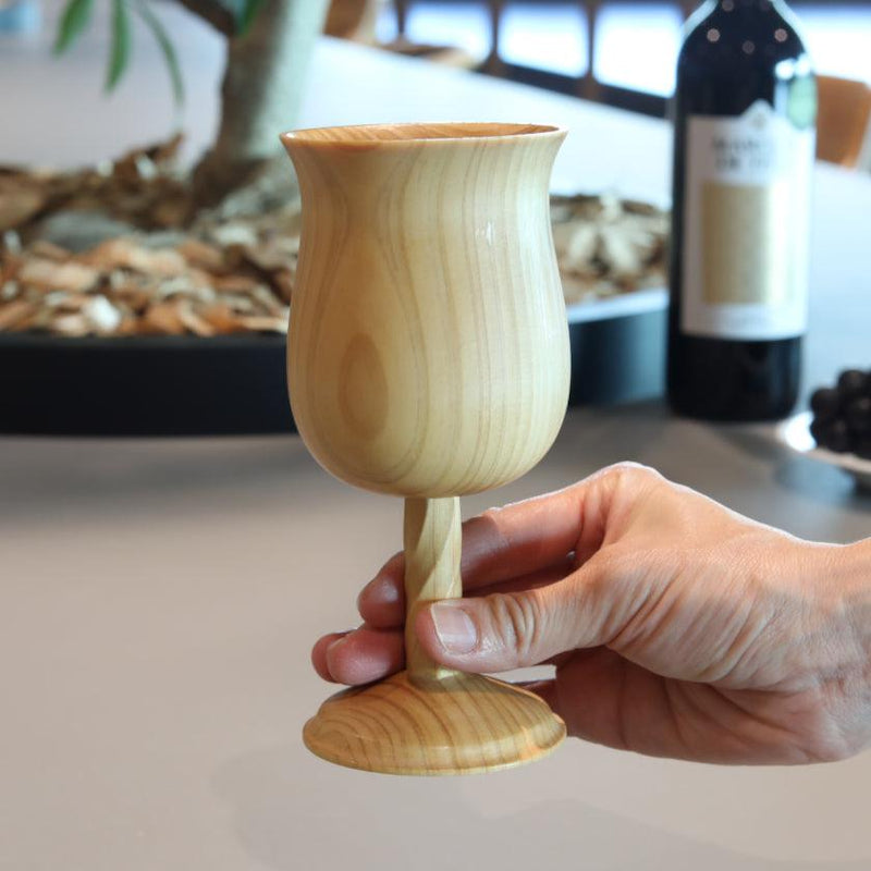 【グラス】ワイングラス アウトドア用 ペア | 木工 | 木の幸
