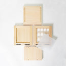 【棚】組子シェルフ S (片側が組子12マス) | 木工 | 木の幸 (大型配送料2,500円)