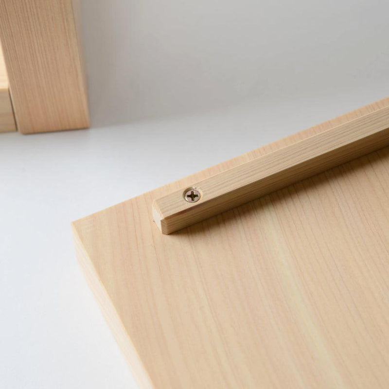 【棚】組子シェルフ M (片側が組子色付き) | 木工 | 木の幸