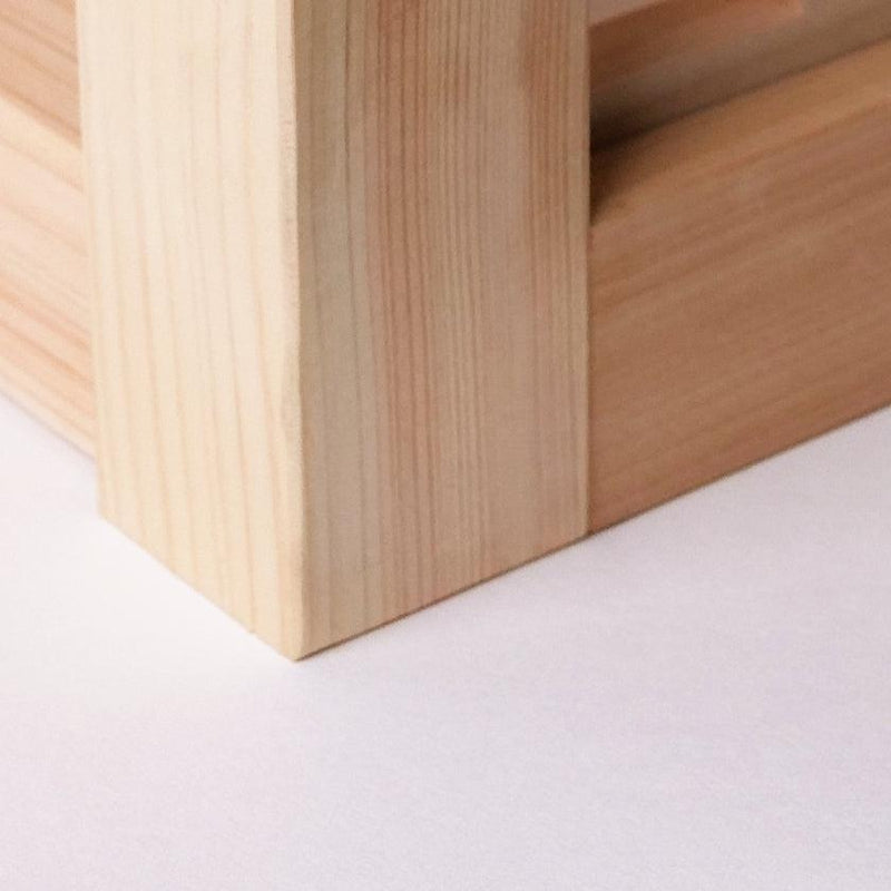 【棚】組子シェルフ M (片側が組子色付き) | 木工 | 木の幸