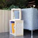 【棚】組子シェルフ M (片側が組子色なし) | 木工 | 木の幸 (大型配送料2,500円)