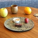 【お皿】大皿 京友禅尽くし - 黒 | 摺り友禅彫刻師 | Sansai