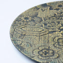 【お皿】大皿 京友禅尽くし - 黒 | 摺り友禅彫刻師 | Sansai