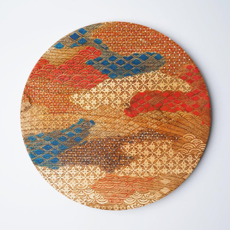 【お皿】大皿 京小紋 - 彩 | 摺り友禅彫刻師 | Sansai