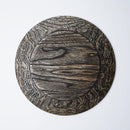 【お皿】リム皿 唐草葡萄 - 鼠 | 摺り友禅彫刻師 | Sansai