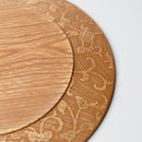 【お皿】リム皿 唐草葡萄 - 生成り | 摺り友禅彫刻師 | Sansai