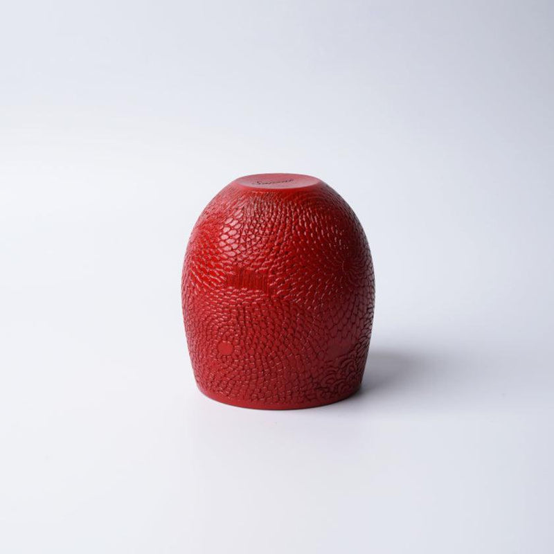 【カップ】菊尽くし - 赤 | 摺り友禅彫刻師 | Sansai