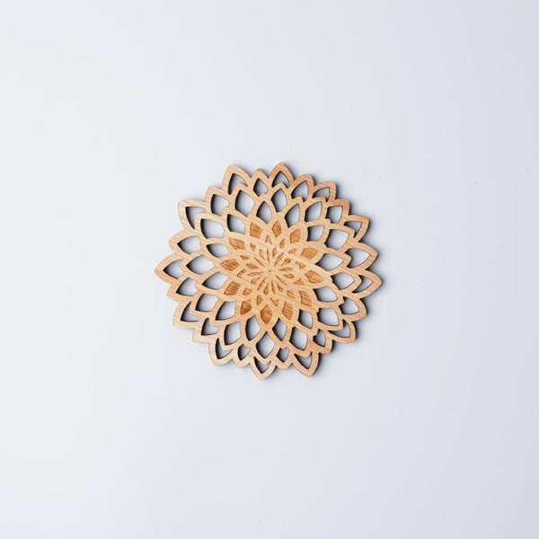 【コースター】菊 | 摺り友禅彫刻師 | Sansai