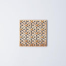 【コースター】菱取りに梅 | 摺り友禅彫刻師 | Sansai