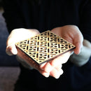 【コースター】菱取りに梅 | 摺り友禅彫刻師 | Sansai