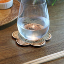 【コースター】梅に小紋 | 摺り友禅彫刻師 | Sansai