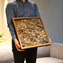 【アートパネル】菊尽くし | 摺り友禅彫刻師 | Sansai