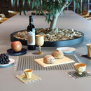 【マットセット】コースター4枚  (イエロー) & ランチョンマット (ブルー) 2枚 | 畳 | 畳屋辰蔵 杉本畳店