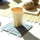 【マットセット】コースター4枚  (ブルー) & ランチョンマット (イエロー) 2枚 | 畳 | 畳屋辰蔵 杉本畳店