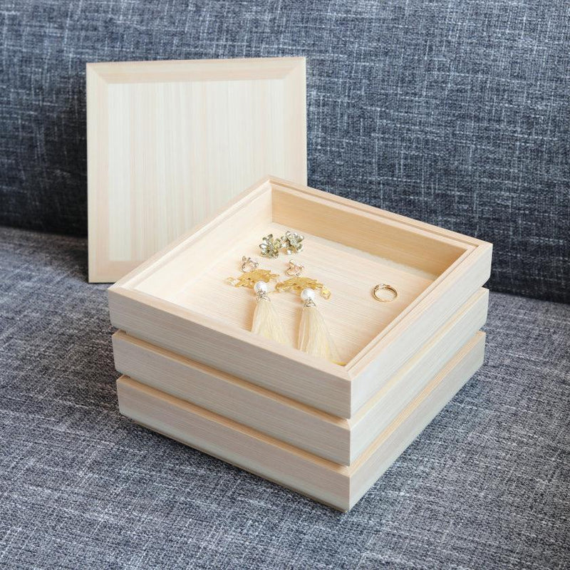 【ジュエリーボックス】HINOKI-BOX 正方形 白木 | 京仏壇・京仏具 | KYO CRAFT IWATA HOURAIYA