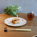 【皿2枚セット】丸皿 22cm 梅 & 菊 | 西陣織 | 江村商店