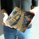 【皿2枚セット】角皿 22cm 鞠 & 紺 | 西陣織 | 江村商店