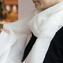 【ストール】黒谷綜布 オフホワイト (優白) | 黒谷和紙 | 黒谷和紙協同組合