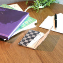 【カードケース】型染 市松 (灰) 名刺入れ | 黒谷和紙 | 黒谷和紙協同組合