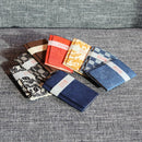 【カードケース】型染 市松 (灰) 名刺入れ | 黒谷和紙 | 黒谷和紙協同組合