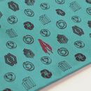 【細帯】DIFFUSION  ブルー | 西陣織 | 初音工房（受注生産3ヶ月）