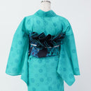 【細帯】DIFFUSION  ブルー | 西陣織 | 初音工房（受注生産3ヶ月）