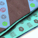 【細帯】DIFFUSION  ブルー | 西陣織 | 初音工房（受注生産3ヶ月）