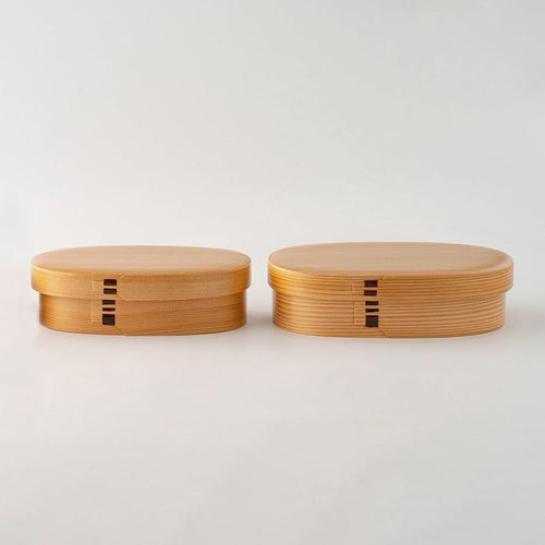【お弁当箱】小判型 | 大館曲げわっぱ | 栗久