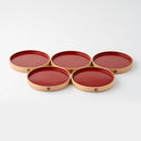 【お皿】銘々皿 5枚セット | 大館曲げわっぱ | 栗久