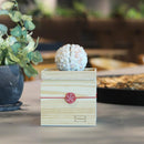 【プリザーブドフラワー】茶和花の鞠 (まり) 白梅 | 宇治茶とフラワーデザイン | 茶和花 京都宇治