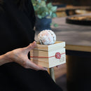 【ギフトセット】茶和花の鞠と煎茶のセット 白梅 | 宇治茶とフラワーデザイン | 茶和花 京都宇治