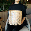 【スタンドライト・照明】KUMIKO Stand Light 01 麻の葉 | 京指物 | 村山木工 (大型配送料2,500円)