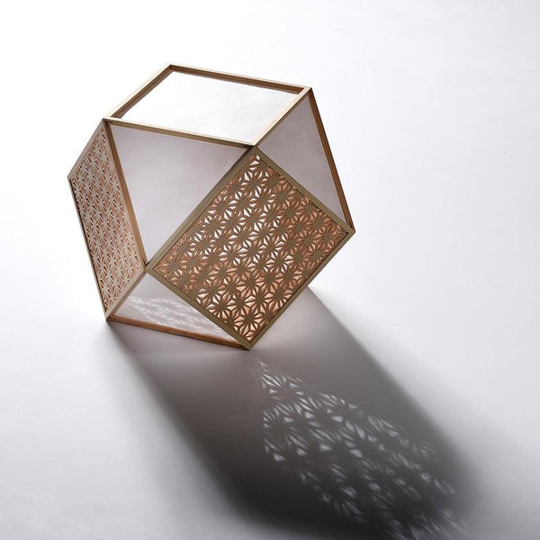 【スタンドライト・照明】KIRIKO Stand Light 麻の葉 (S-Lサイズ) | 京指物 | 村山木工 (大型配送料2,500円)