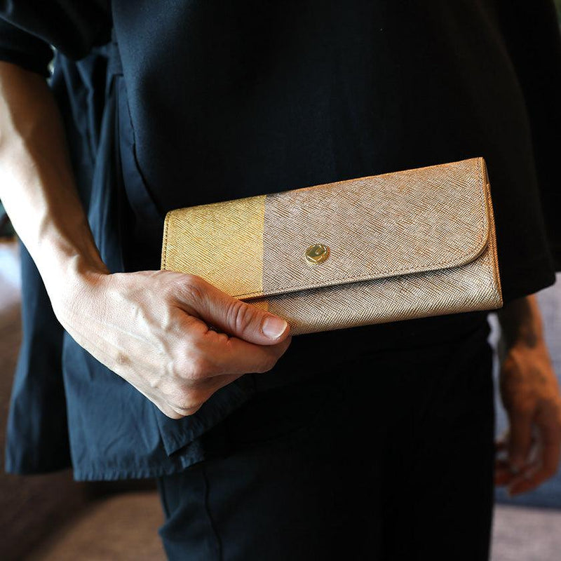 【長財布】DAYBREAK 京都の金箔押し仕上げ | 金箔押 | GOLDREAM KYOTO