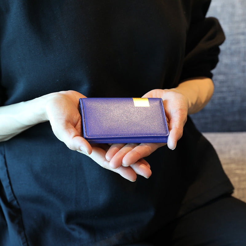 【カードケース 】BYOBU 京都の金箔押し仕上げ | 金箔押 | GOLDREAM KYOTO