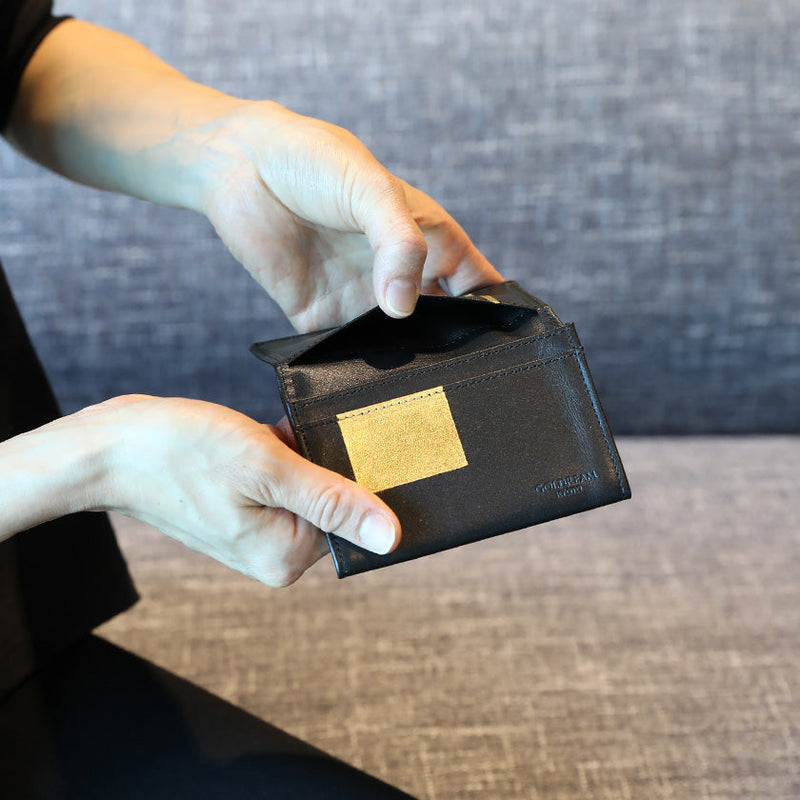 【カードケース 】BYOBU 京都の金箔押し仕上げ | 金箔押 | GOLDREAM KYOTO
