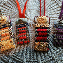 【お守り】錺小鎧® Mini 金古美色 紫糸縅 | 美術甲冑| Kyoto Armor