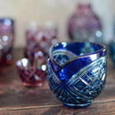 【片口】二重被せ (緑-瑠璃) | 薩摩切子 | satuma