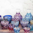 【徳利】二重被せ (金赤-瑠璃) | 薩摩切子 | satuma