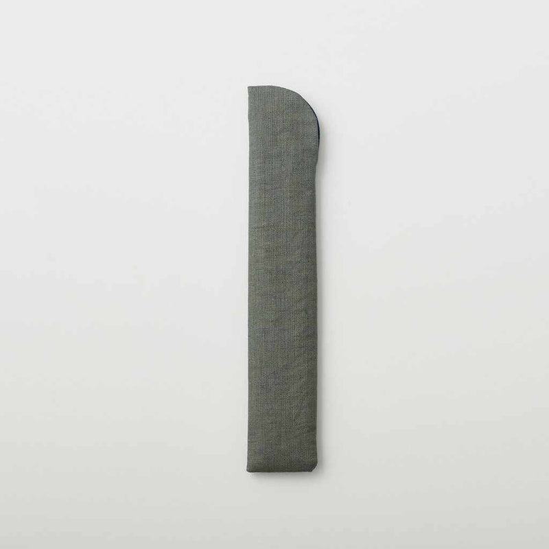 【扇子袋】緑灰 男持用 (長さ23cmまで) | 京扇子 | 大西常商店